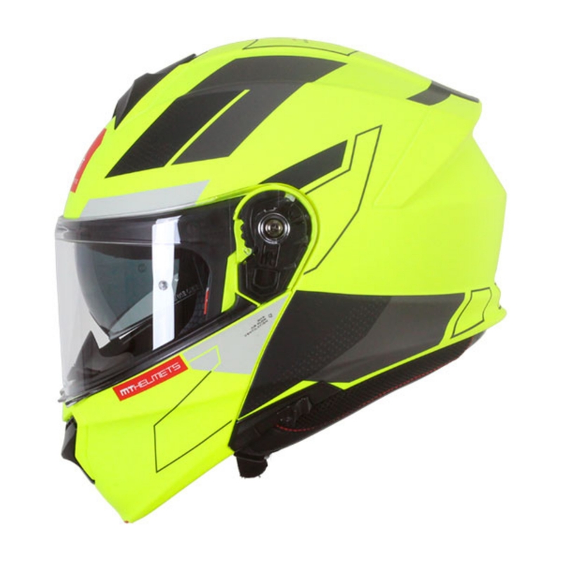 MT Genesis SV Talo C3 fluo rumeno-siva mat prevračalna motoristična čelada