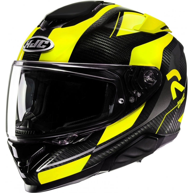 Integralna motoristična čelada HJC RPHA 71 Carbon Hamil MC3H črno-rumena