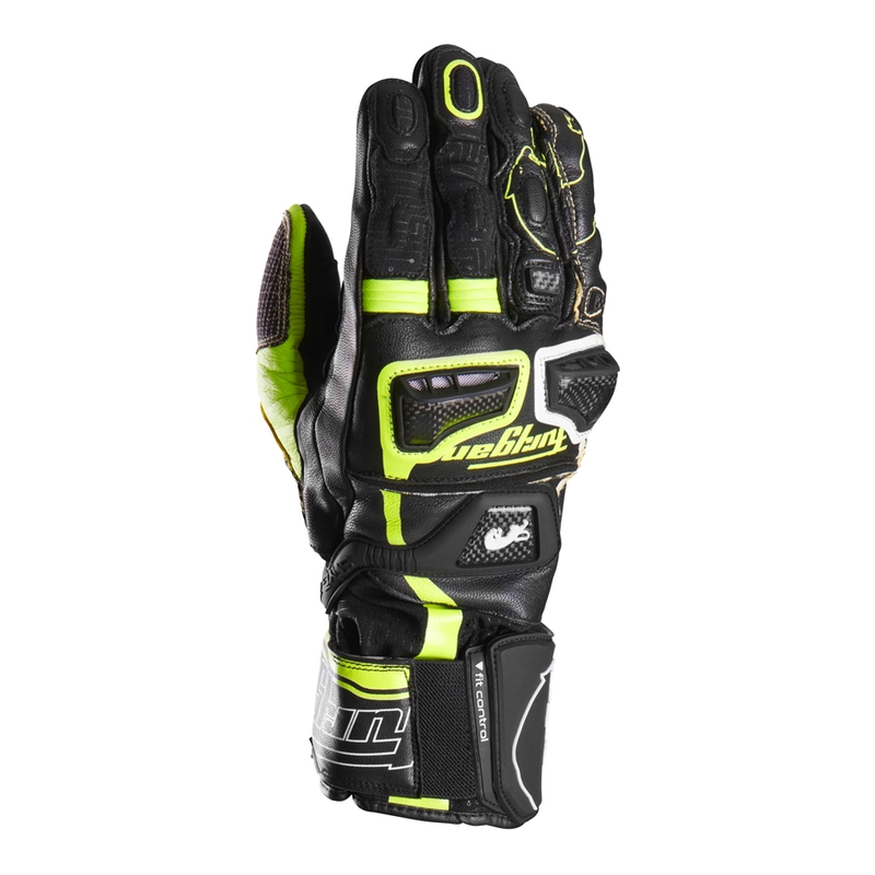Furygan Styg 20 x Kevlar motoristične rokavice črno-fluo rumeno-bele