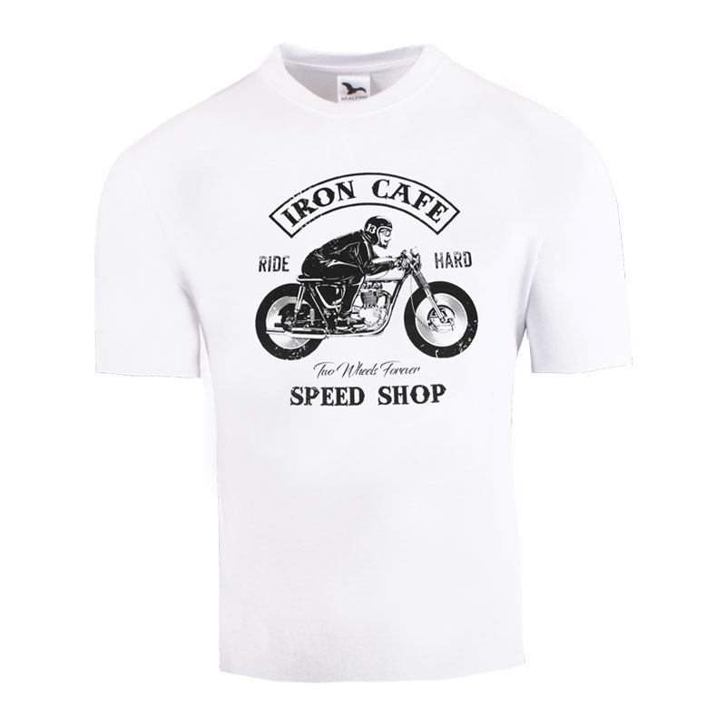 Majica RSA Iron Cafe II bela