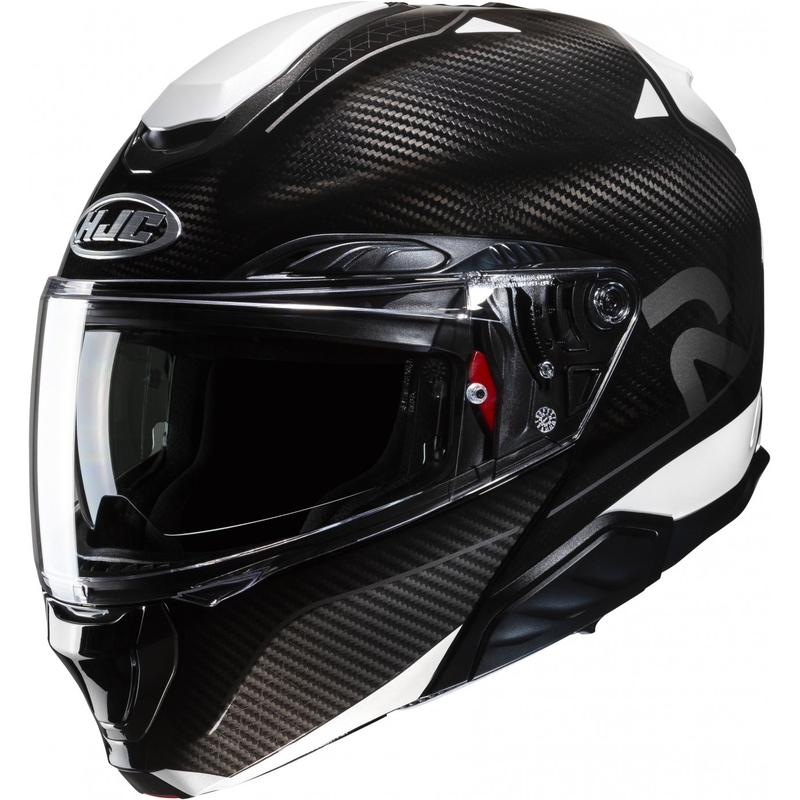 Motoristična čelada na preklop HJC RPHA 91 CARBON Noela MC5 črno-bela