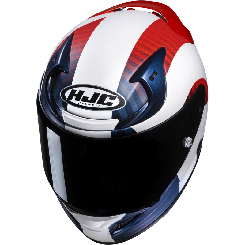 Integralna motoristična čelada HJC RPHA 12 Ottin MC21SF belo-modro-rdeča