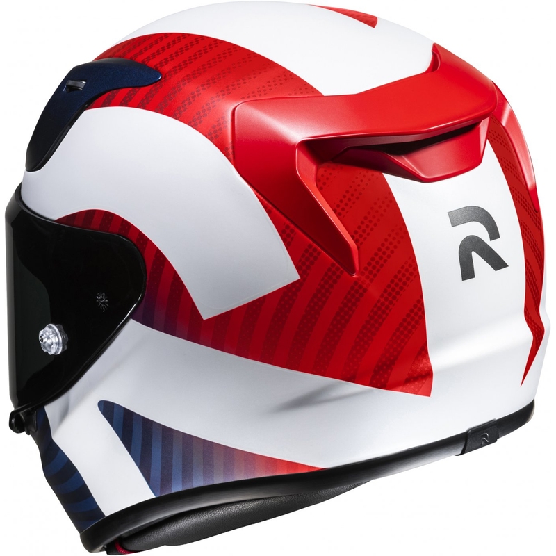 Integralna motoristična čelada HJC RPHA 12 Ottin MC21SF belo-modro-rdeča