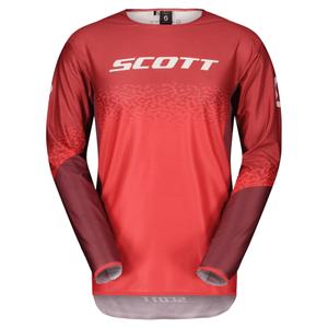 Motokros majica Scott PODIUM PRO rdeče-siva