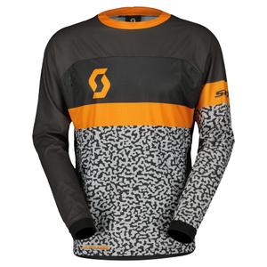 Motokros majica Scott X-PLORE SWAP sivo-oranžna