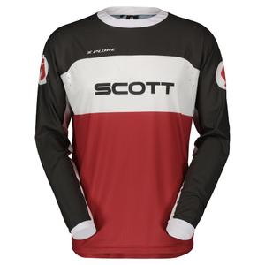 Motokros majica Scott X-PLORE SWAP rdeče-črna