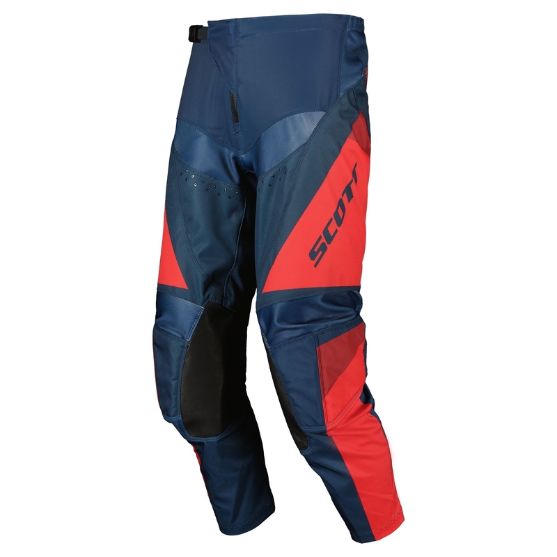Scott EVO TRACK Motokros hlače modro-neonsko rdeče