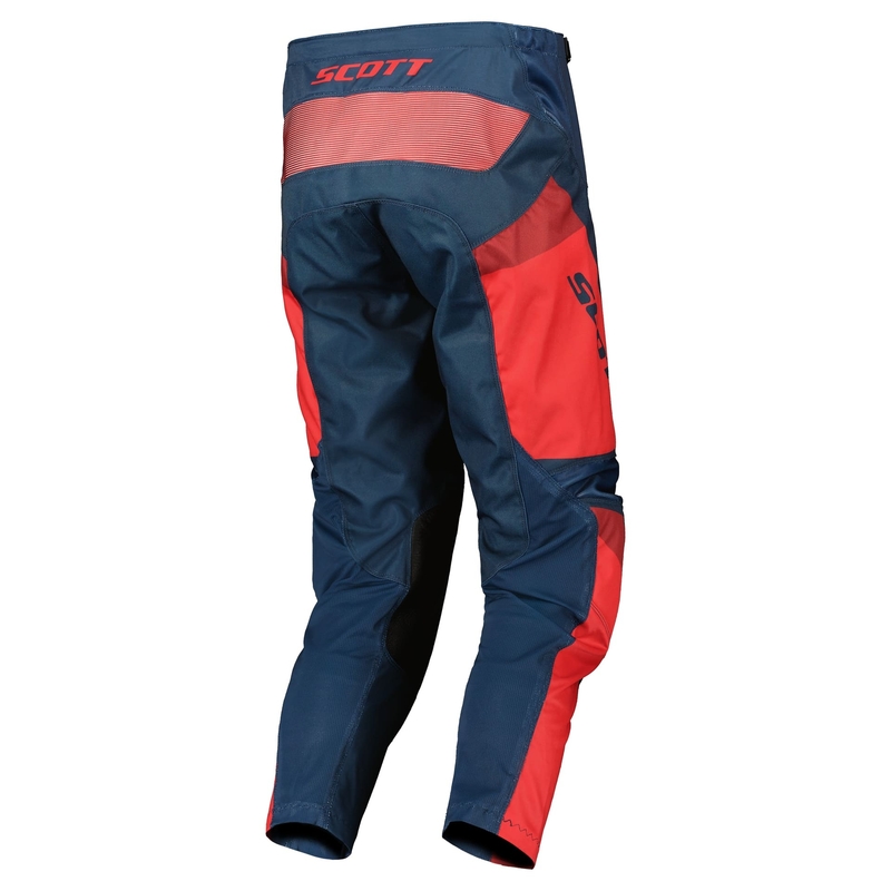 Scott EVO TRACK Motokros hlače modro-neonsko rdeče