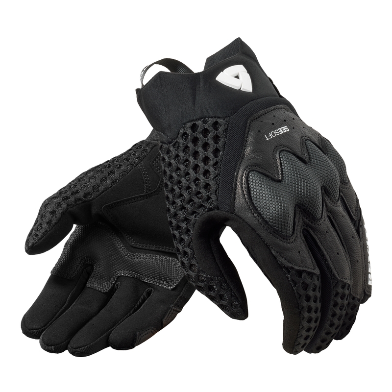 Moto rokavice Revit Veloz črne barve
