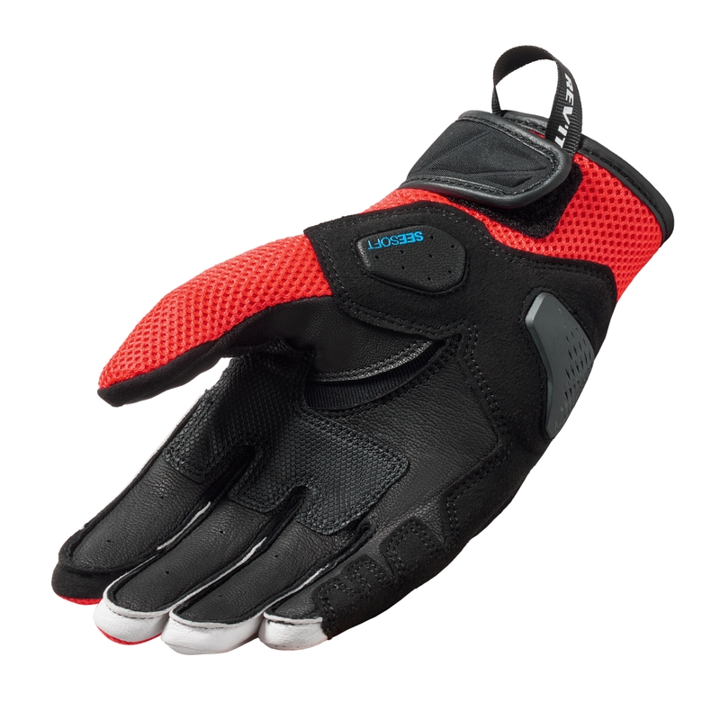 Motoristične rokavice Revit Ritmo black-fluo red