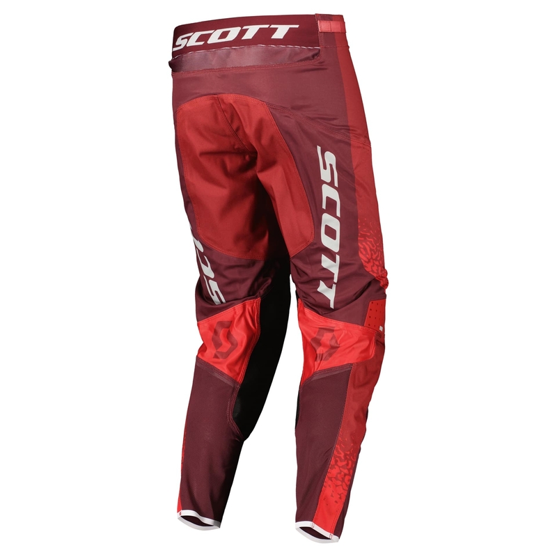 Scott PODIUM PRO Motokros hlače rdeče-sive