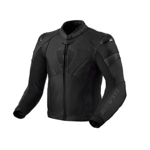 Revit Argon 2 črno-antracitna usnjena motoristična jakna