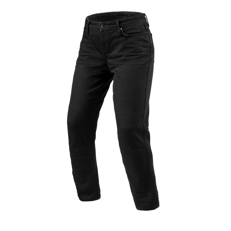 Ženske kavbojke Revit Violet BF Black Cropped Motorcycle Jeans
