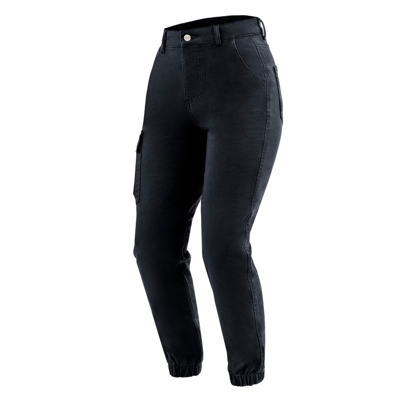 Ženske kavbojke Ozone Jane JF Black Motorcycle Jeans