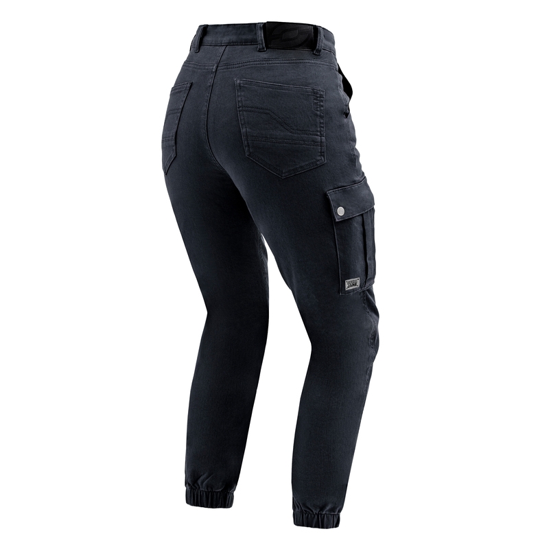 Ženske kavbojke Ozone Jane JF Black Motorcycle Jeans