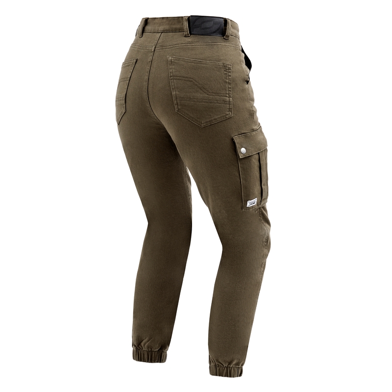 Ženske kavbojke Ozone Jane JF Green Motorcycle Jeans