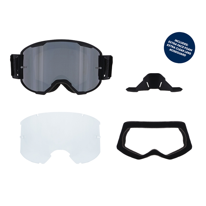 Motokros očala Red Bull Spect STRIVE S črna z dimljenim steklom