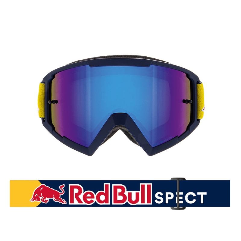 Motokros očala Red Bull Spect WHIP temno modra z modrimi lečami