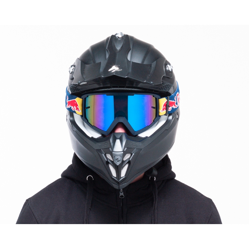 Motokros očala Red Bull Spect WHIP temno modra z modrimi lečami