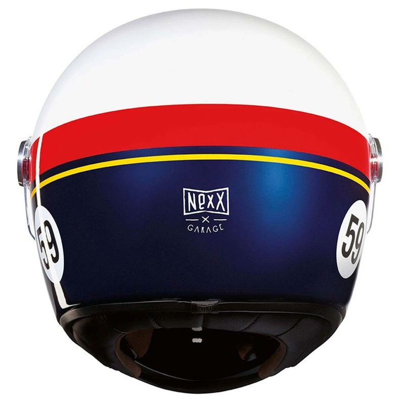 Nexx X.G100R integralna motoristična čelada belo-rdeče-modra razprodaja