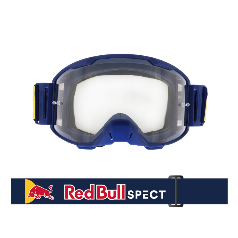 Motokros očala Red Bull Spect STRIVE S temno modra s prozornimi lečami