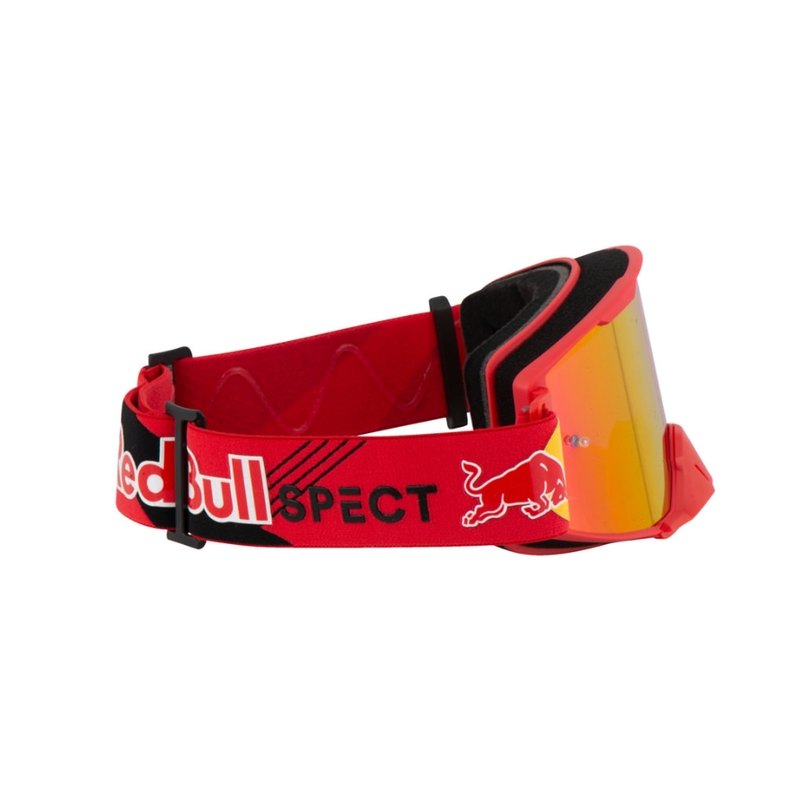 Motokros očala Red Bull Spect STRIVE S rdeča z rdečimi lečami