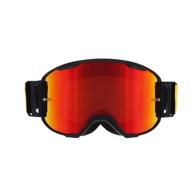 Motokros očala Red Bull Spect STRIVE S črna z oranžnimi lečami