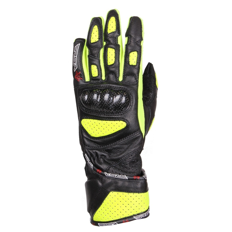 Ženske motoristične rokavice RSA RX-1 black-fluo rumena razprodaja
