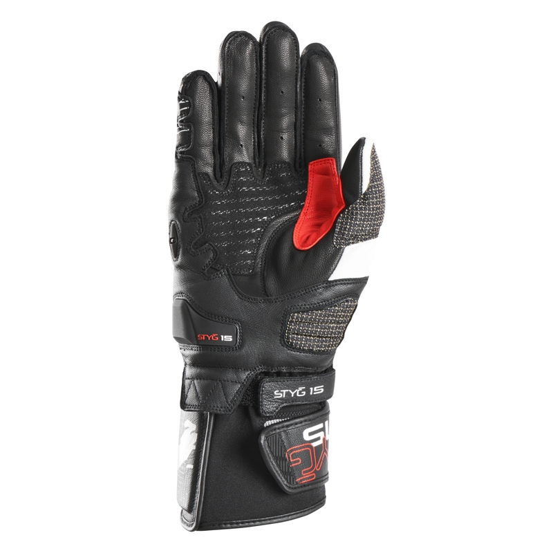 Motoristične rokavice Furygan STYG 15 black-white-red