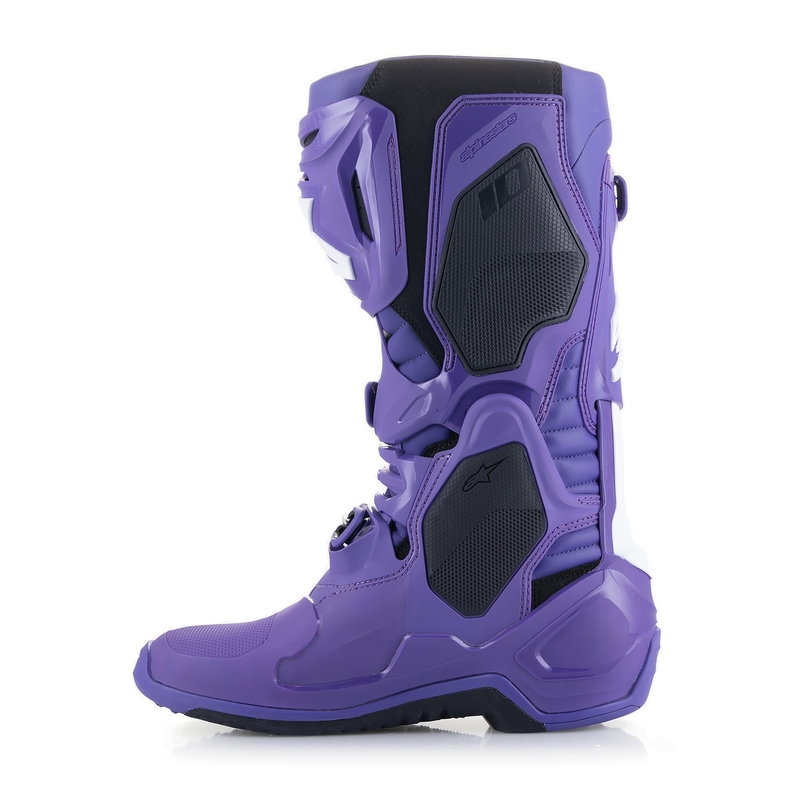 Moto škornji Alpinestars Tech 10 vijolično-črno-beli