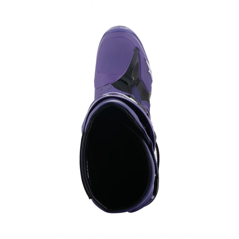 Moto škornji Alpinestars Tech 10 vijolično-črno-beli