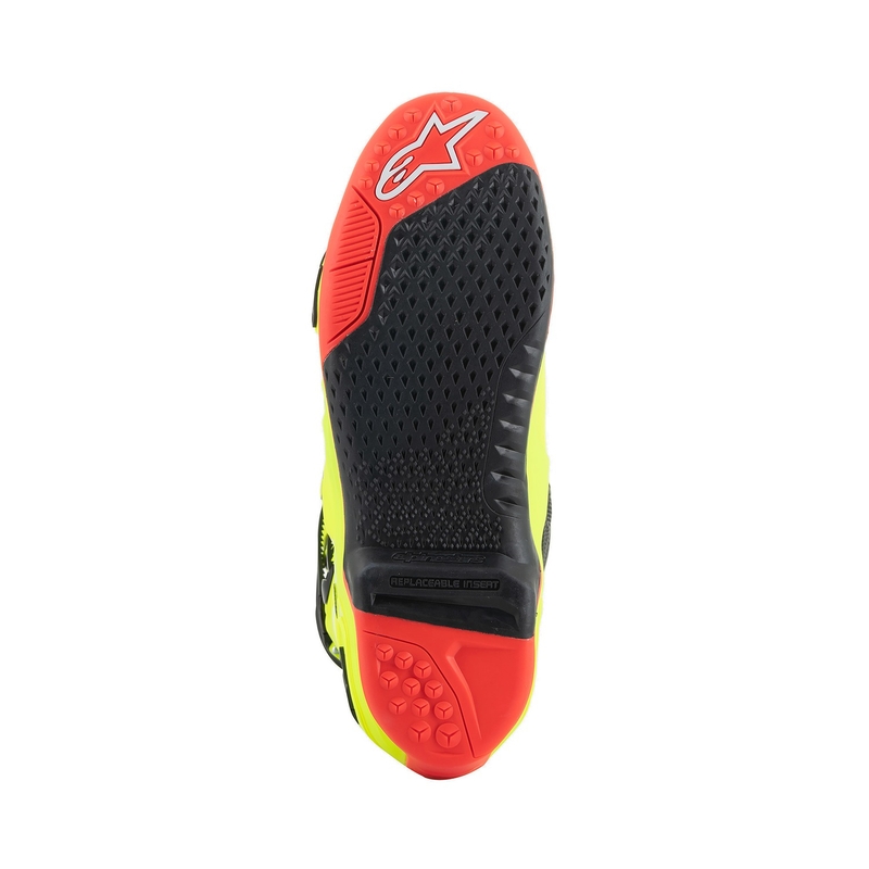 Moto škornji Alpinestars Tech 10 rumeni fluo-črni-rdeči fluo