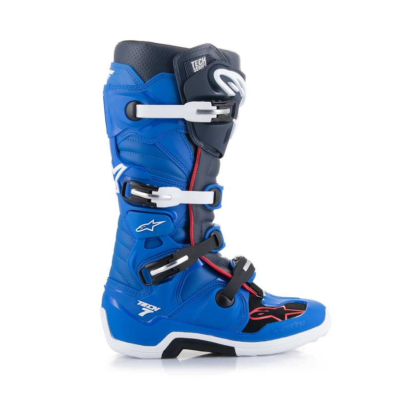 Boty na motorku Alpinestars Tech 7 2024 modro-červeno-bílé