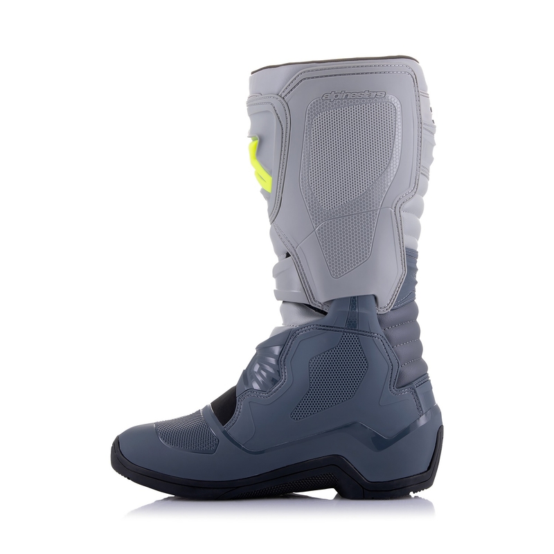 Alpinestars Tech 3 motoristični škornji svetlo sivi-črni-fluo rumeni