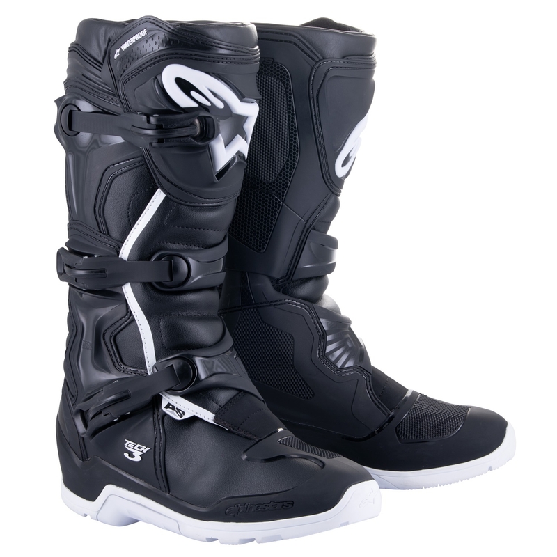 Alpinestars Tech 3 Enduro Vodoodporni moto škornji črno-beli