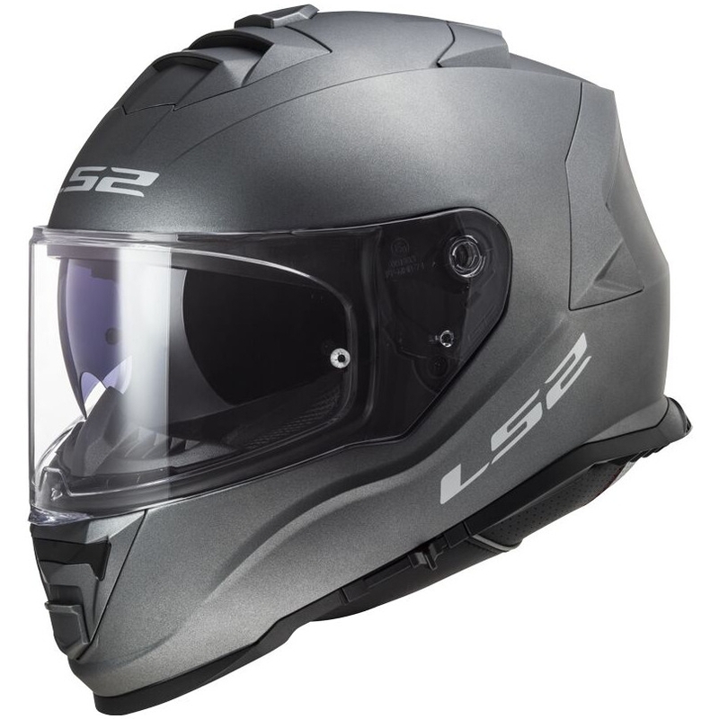 LS2 FF800 Storm II Solid titanium mat integralna motoristična čelada