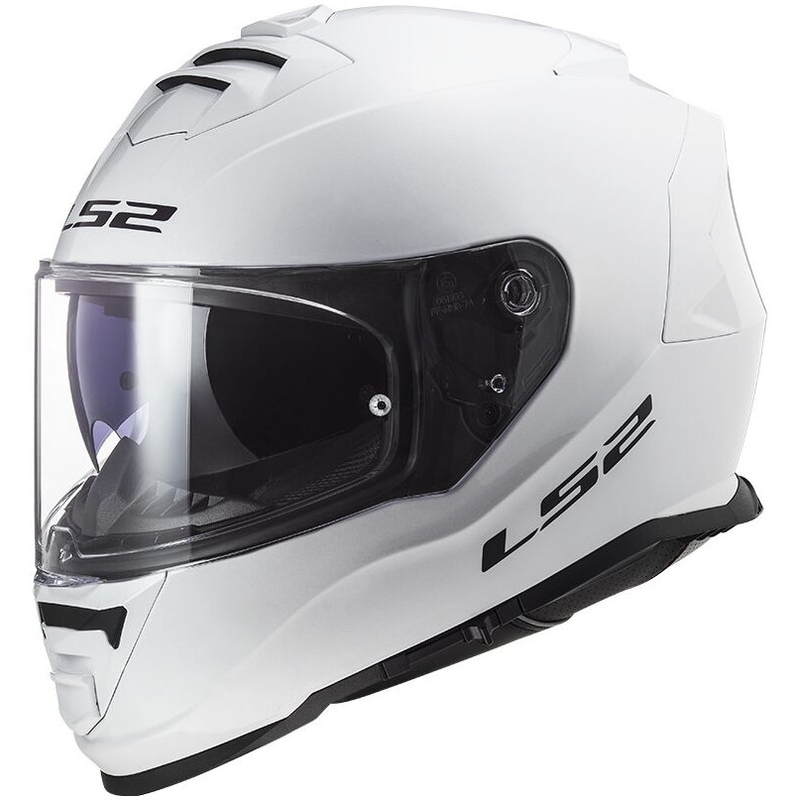 LS2 FF800 Storm II Solid White Integral Motoristična čelada