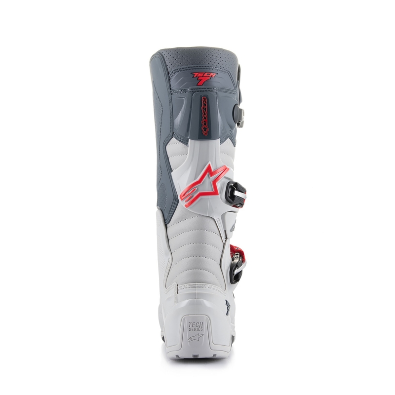 Boty na motorku Alpinestars Tech 7 Enduro 2024 šedo-červeno fluo-černé