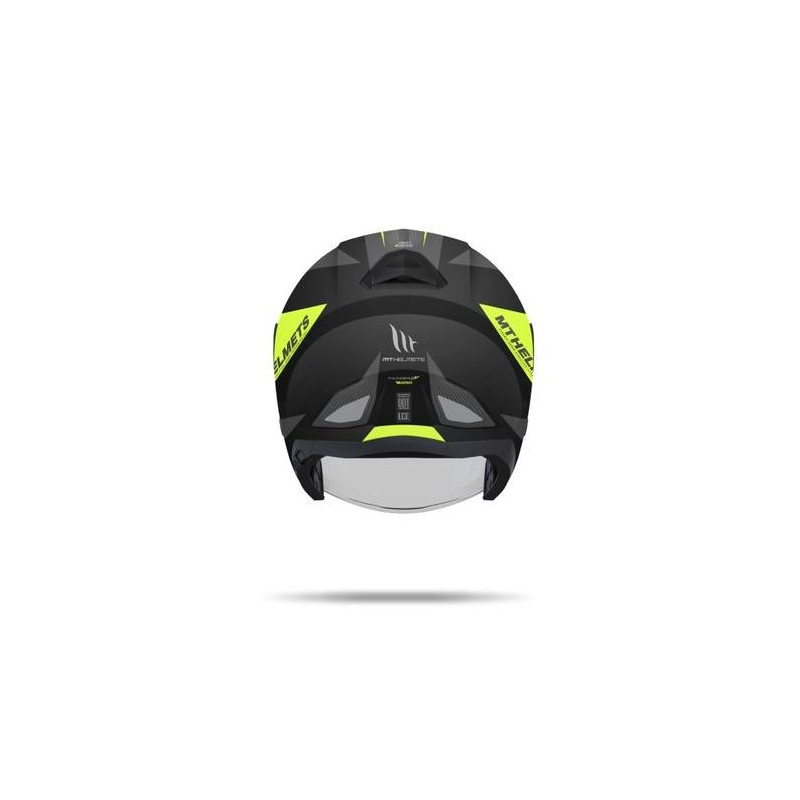 Motoristična čelada Open MT Thunder SV Jet Wing black matte-fluo yellow razprodaja