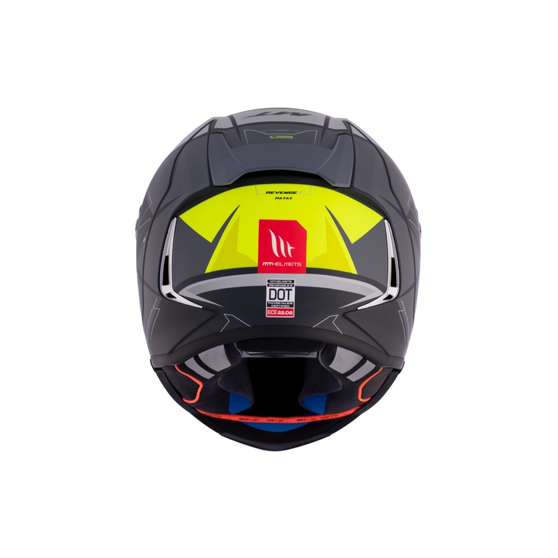 MT REVENGE 2 S HATAX C3 črno-sivo-rumena integralna motoristična čelada