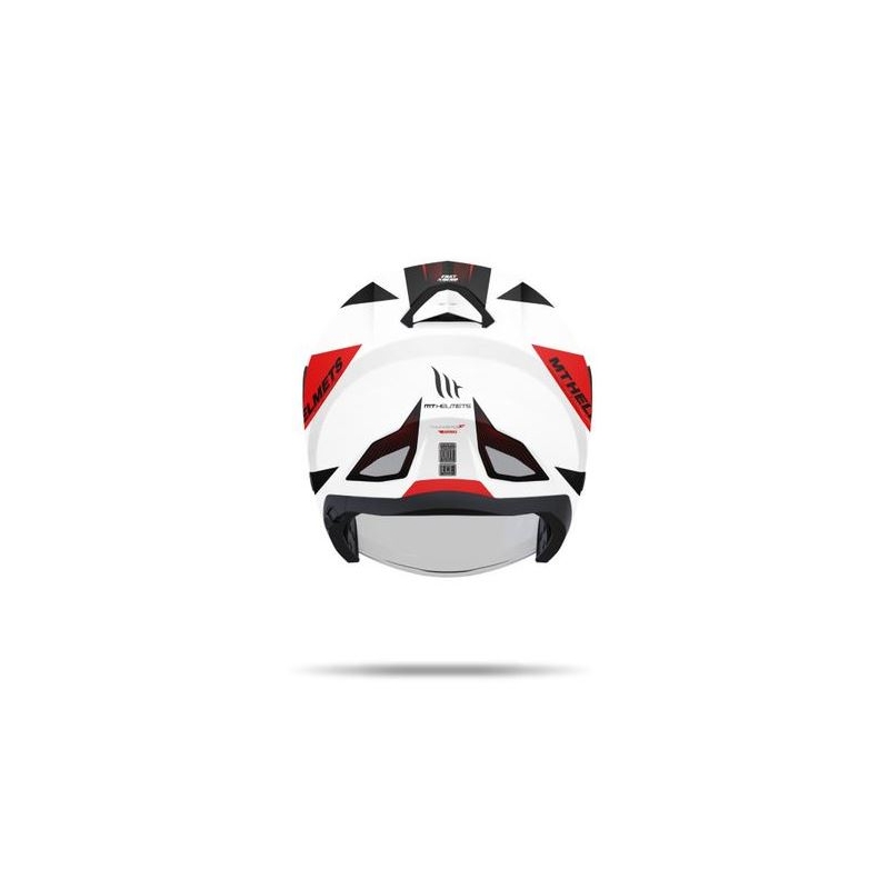 Odprta motoristična čelada MT Thunder SV Jet Wing belo-rdeča