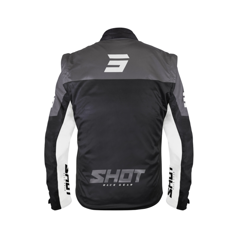 Softshell jakna Shot Softshell Lite črno-bela