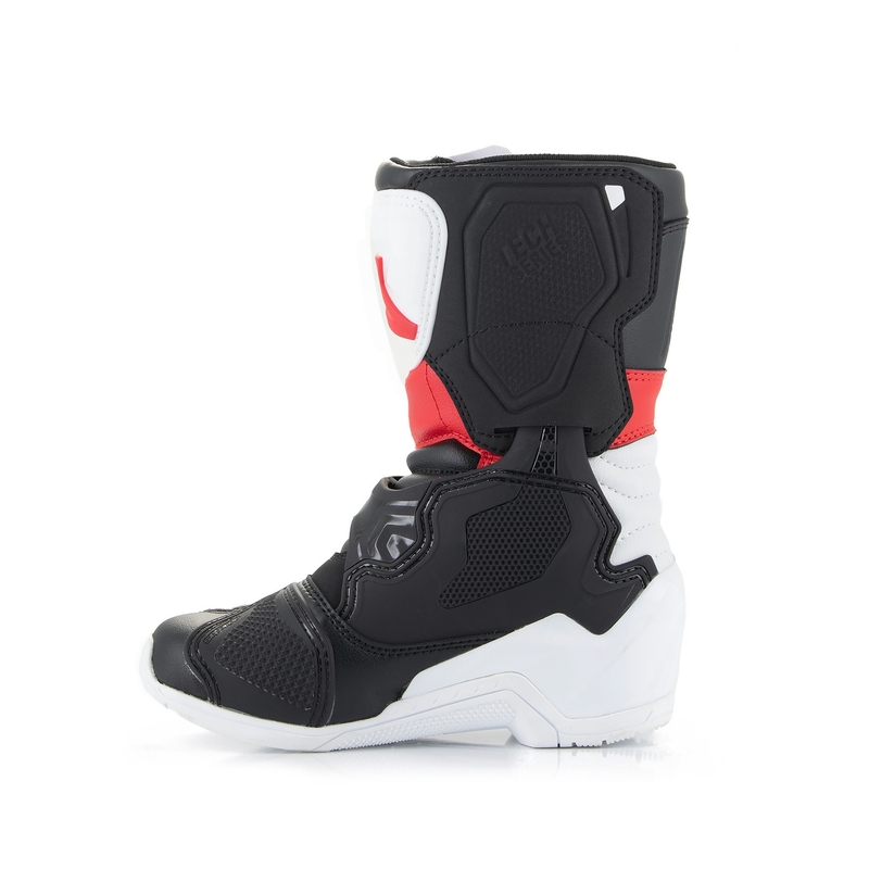Otroški moto škornji Alpinestars Tech 3S črno-belo-rdeči