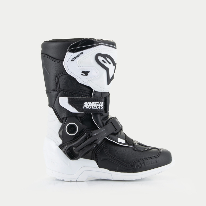 Otroški moto škornji Alpinestars Tech 3S belo-črni
