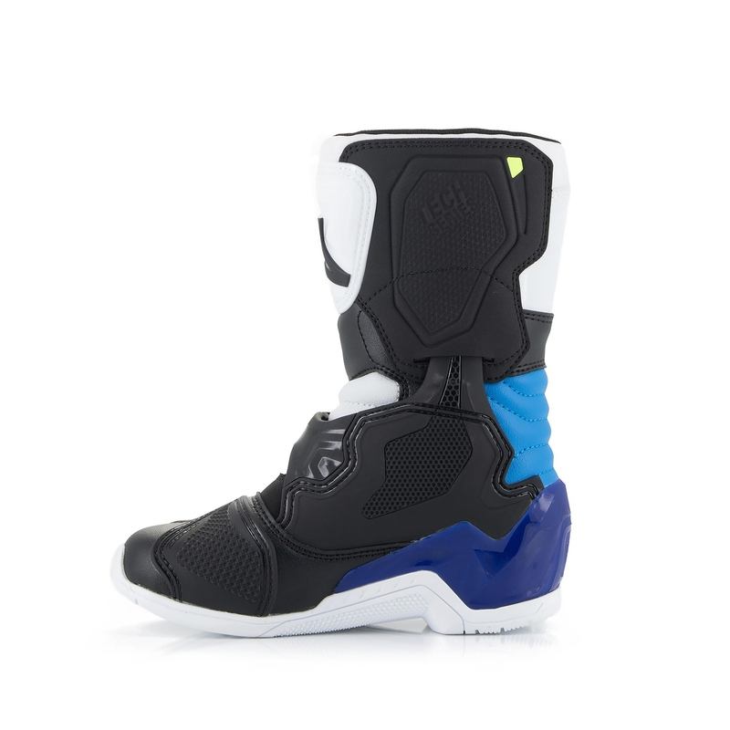 Otroški moto škornji Alpinestars Tech 3S belo-črno-modri