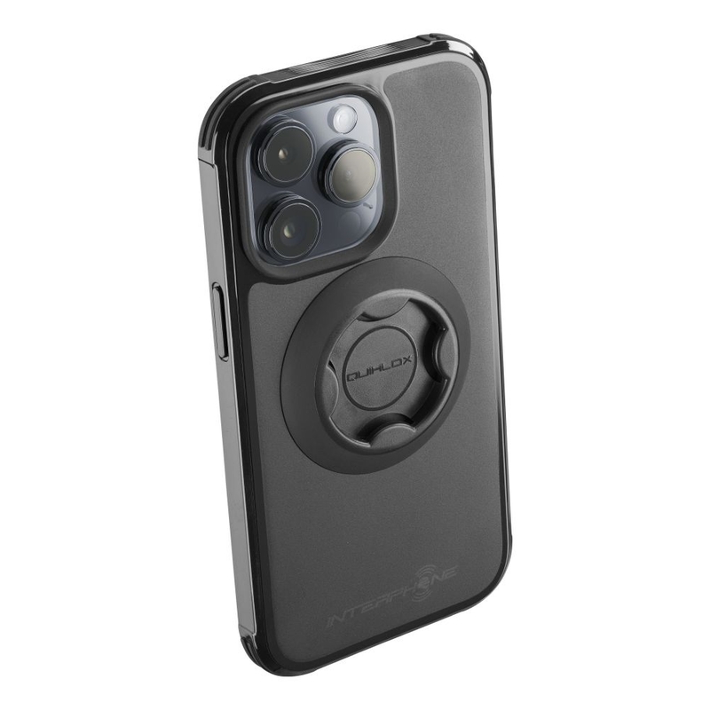 Zaščitni ovitek Interphone QUIKLOX Tetraforce - Apple iPhone 15 Pro črn