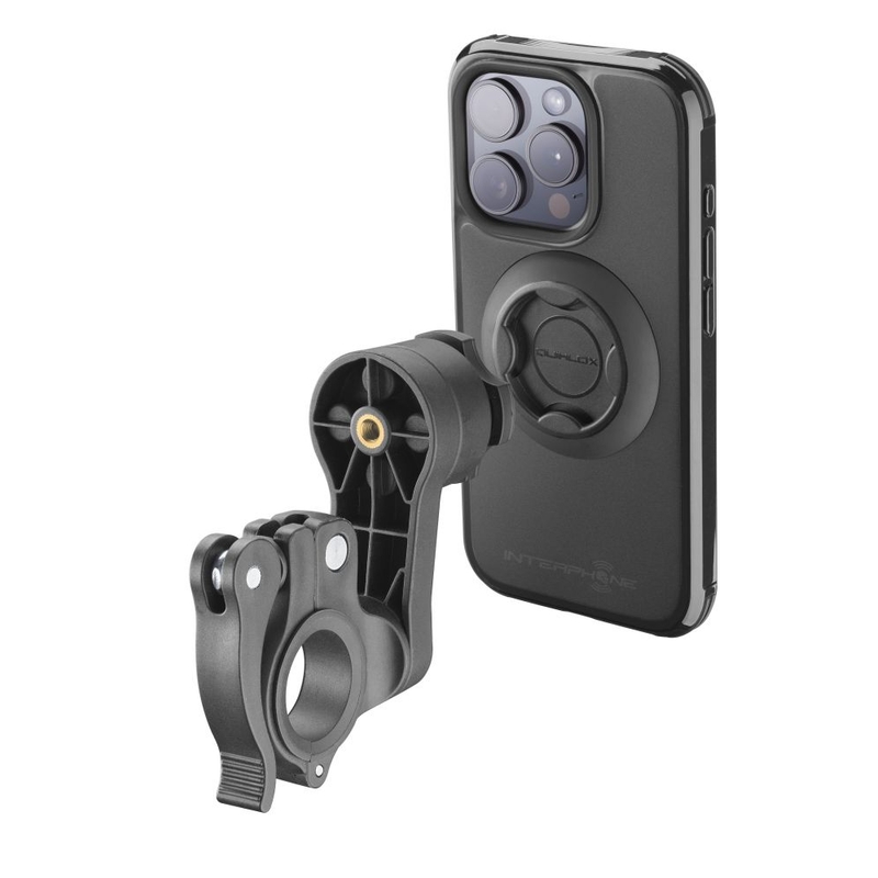 Zaščitni ovitek Interphone QUIKLOX Tetraforce - Apple iPhone 15 Pro črn