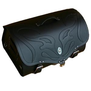 Kožená brašna na motorku RSA K22 Black Demon černá 42 l