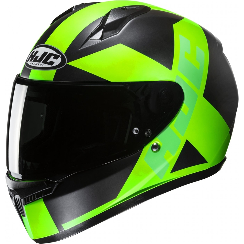 Integralna motoristična čelada HJC C10 Tez MC4HSF črna-fluo zelena