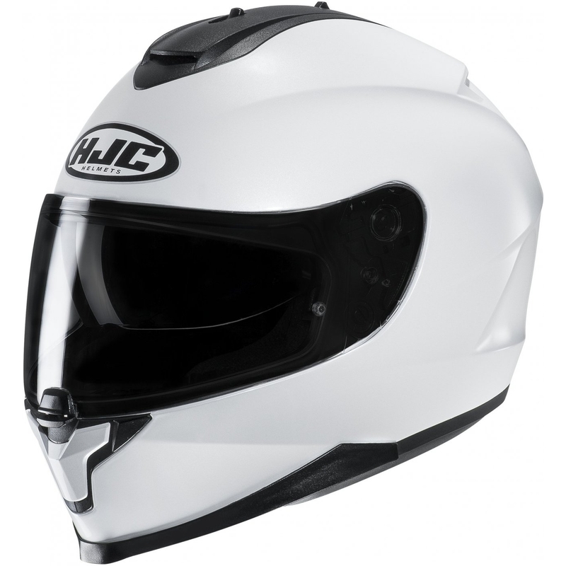 HJC C70N Solid Pearl White Integral Motoristična čelada